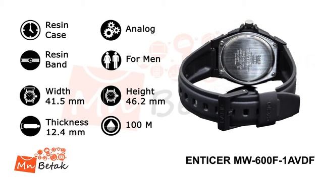 CASIO Watch ENTICER MW 600F 1AV смотреть онлайн