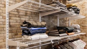 Гардеробная система Титан ГС 12 полок_193х183х45 белая