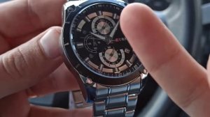 Оригинальные мужские часы Curren с хронографом