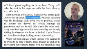Чтение, перевод и разбор. Гарри Поттер в оригинале. Глава 3. Часть 4.