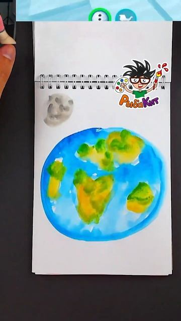 Планета Земля как нарисовать рыбакит простыерисунки 