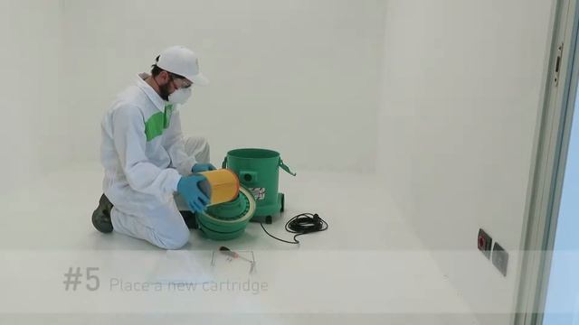 GP 1/27 HEPA ISO5: How to change the high efficiency cartridge? смотреть онлайн