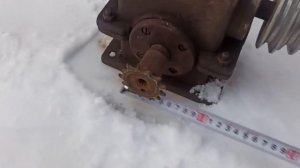 Редуктор червячный. Передаточное отношение 22.