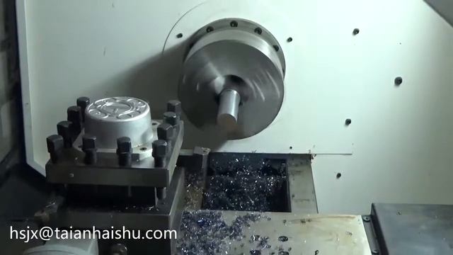 CK6136H cnc lathe with FANUC system processing video смотреть онлайн