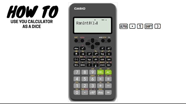 How To Use Your Calculator as a Dice  Casio fx - 82AU II