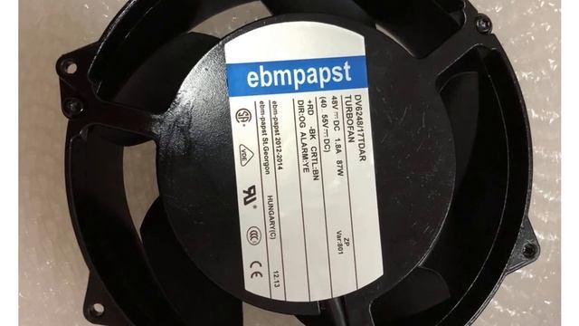 DV624817TDAR 48V 1.8A 87W 5wires Cooling Fan Refurbished