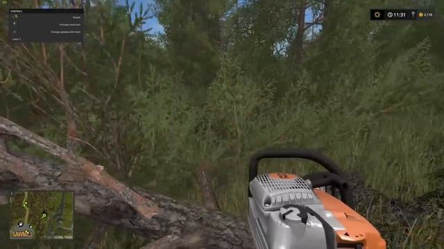 Chainsaw sawdust (Mod for FS17) |FS17 смотреть онлайн