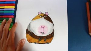 Как нарисовать хомяка НОРМАНА | Тайная жизнь домашних животных