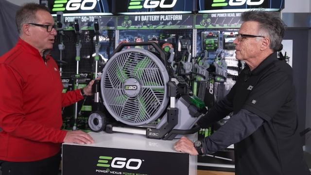 EGO Power+ Misting Fan смотреть онлайн