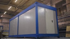 Обзор жилого блок контейнера для 2-4 человек. Рассчитан на эксплуатацию до -55 ° C