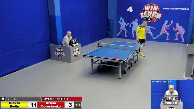 21:30 Родин Алексей 3-1 Дорошенко Артём стол 4 ЮГ-5 24.05.22 смотреть онлайн