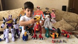 Могучие рейнджеры Мегазорд заряд Plesio Charge Megazord Review игрушки для детей