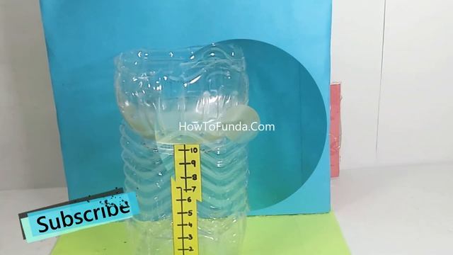 rain gauge working model 3d - diy science project | howtofunda @craftpiller