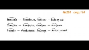 Руский язык учебник. 3 класс. Часть 1. Канакина Упражнение 226