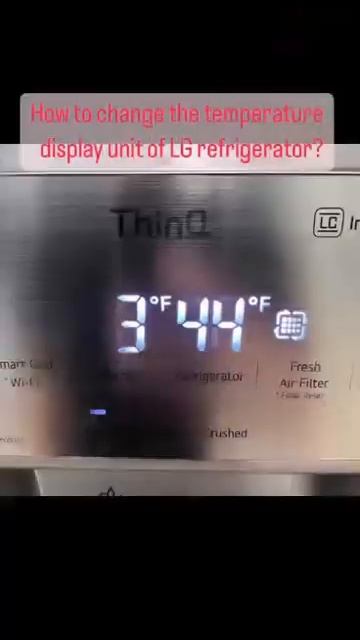 How to change the temperature display unit of LG refrigerator? смотреть онлайн