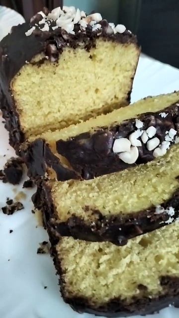 Tea Cake Recipe Without Oven With Chocolate & Peanut Layered By Masara Kitchen - #shorts #video