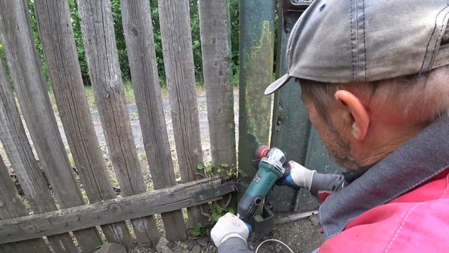 ВТОРАЯ СТВОРКА почти готова ОЧИСТКА столбов ОТ КРАСКИ Грядки для КАБАЧКОВ и ПАТИССОНОВ_14.05.2024