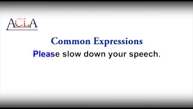 Acla common class room language смотреть онлайн