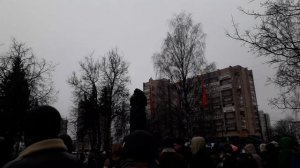 Санкт-Петербург. Площадь Мужества. 27 января - День прорыва блокады Ленинграда. Митинг.