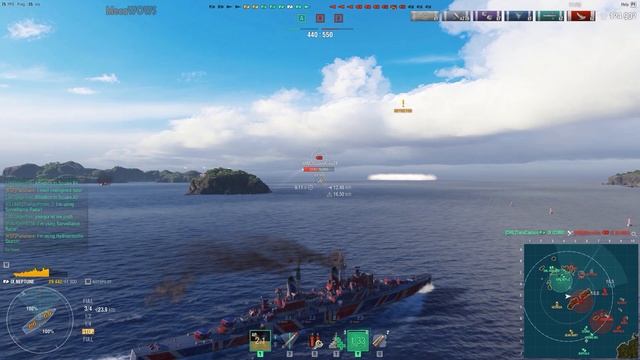 World of WarShips | Neptune | 7 KILLS | 176K Damage - Replay Gameplay 1080p 60 fps смотреть онлайн