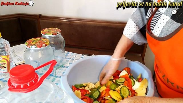 Bakina kuhinja - šarena zdrava salata za zimu colorful salad