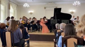 С.В.Рахманинов 2 концерт, 1 часть. Исп. Т.Леденёва, Оркестр народных и-тов, дирижёр  Золотарёва Л.Г