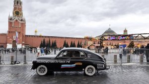 Автопробег по Москве на Победе в День Победы в Сталинграде. История марша на Победе с 2015 года.