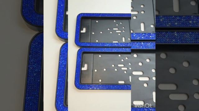 Синие стразы.  Рамочки со стразами для гос номера автомобиля смотреть онлайн