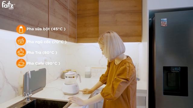 Học hot mom Hà Linh cách đun nước pha sữa cực chuẩn | MÁY ĐUN & HÂM NƯỚC PHA SỮA QUICK 7 | FATZBABY