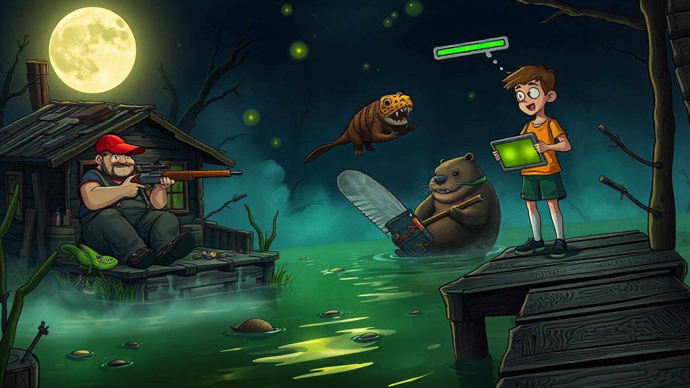 Защищаем дом! Обзор игры Swamp Attack - 2-й эпизод!