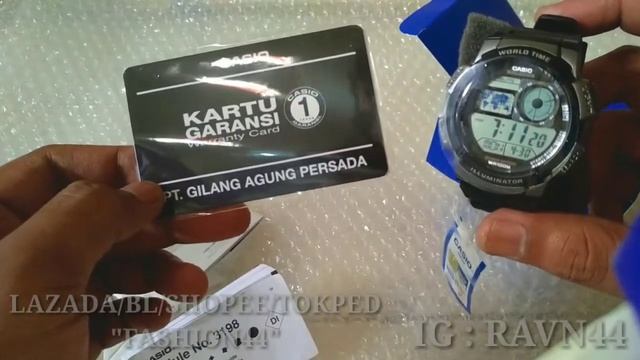 REVIEW , UNBOXING JAM TANGAN CASIO AE-1000-W ORIGINAL смотреть онлайн