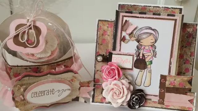 Pretty in Pink Center Step Card & Altered French Fry Box смотреть онлайн