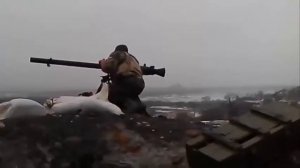 Ukrainian fighters Shooting from RPG, Donbass today