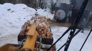 Загрузка реторты в печь про производству древесного угля #древесныйуголь #пиролиз #charcoal #урман