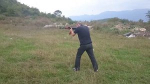 АКМ ( Вепрь-КМ)  стрельба по ростовой мишени 60м