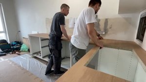 СБОРКА кухни Леруа Мерлен / Фасады СОФИЯ / СТОЛЕШНИЦА САНТЬЯГО / ЕВРОЗАПИЛ