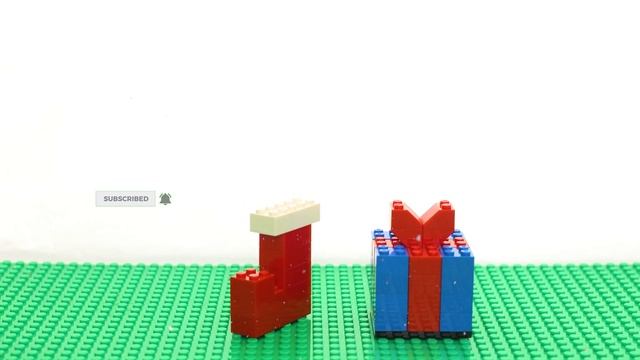 Lego stop motion building Christmas tree, Christmas stockings and Christmas gift - How to build смотреть онлайн