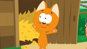 Друзья животные на ферме - Котенок Котэ песенка для детей, малышей
