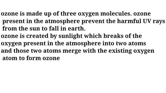 Explain how ozon being a deadly poison can still perform an essential function for our environment