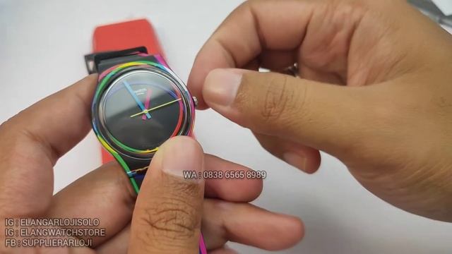 SWATCH GB 333 : JAM SWATCH DESIGN CMYK GARANSI 2 TAHUN TERBARU (2022)