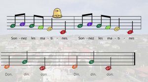 Frère Jaques Boomwhackers DoReMi PlayAlong Easy Sheet music Solfege