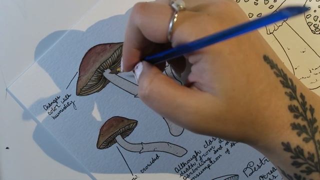 Painting Toxic Mushrooms for my bedroom wall... | Keely Elle