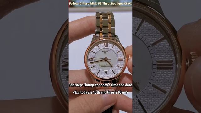 Teaching Video About How To Adjust Tissot Automatic  Powermatic 80 WatchesIG-Tissotklia2