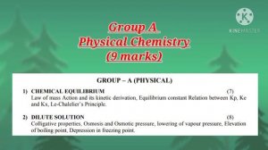 Portion for mid sem examination sem 2 Chemistry Subsidiary