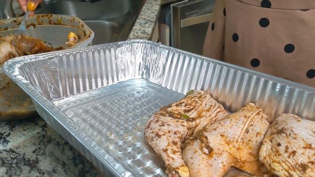 Jamaican Rice & Peas 🇯🇲 | Jamaican Jerk Chicken | Authentic Jamaican Dinner Recipe | Dinner Recipe