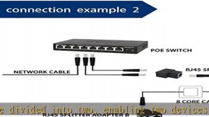 RIOUSV Ethernet Splitter, RJ45 1 to 2 Ethernet Splitter Coupler Adapter Cable Suitable with Cat5, C