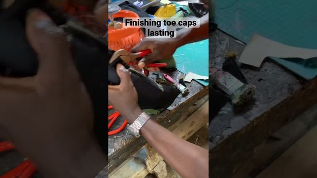 Finishing toe caps lasting