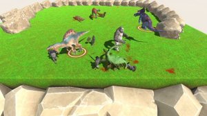 animal revolt battle simulator dinosaur fight godzilla t rex attack mutant primates #69