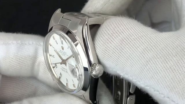 Rolex 1500 Oyster Perpetual Date, Tiffany & Co. White Dial, 1974 смотреть онлайн
