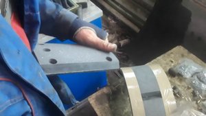 Заклепывание тормозных накладок.Прицеп Тонар.